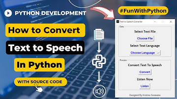 Text to Speech Python Project | 2022 | Short Python Projects for Beginners| By Krishna Sonavane