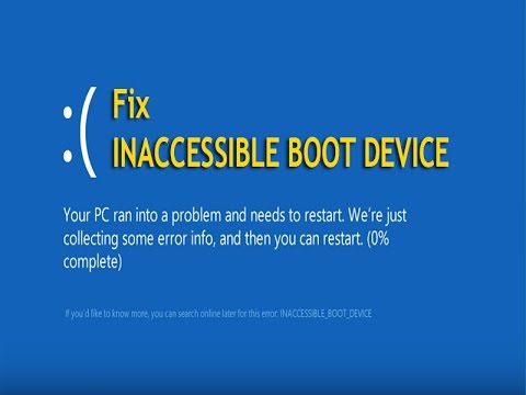 Исправить ошибку недоступного загрузочного устройства в Windows 7, 8, 10