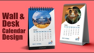 Create  Desk & Wall Calendar Design | How to Make Calendar In Illustrator