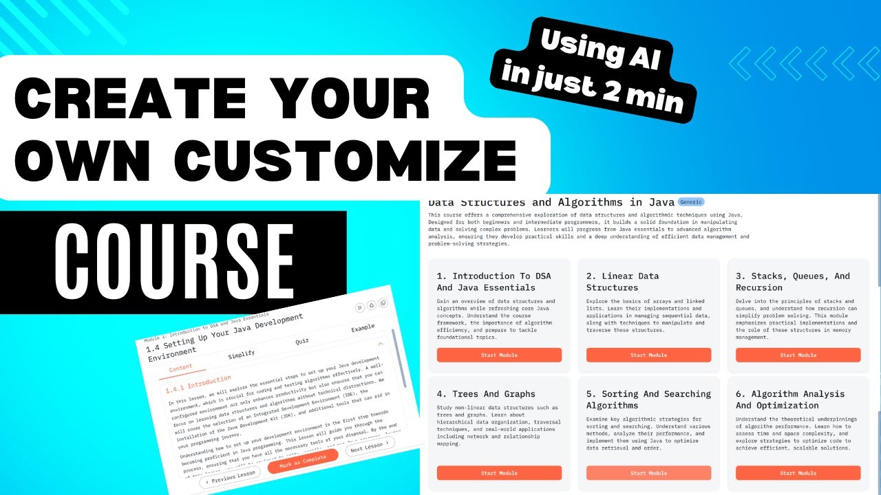 Build Full Courses in Seconds Using AI Tool | Best Free Learning Tool