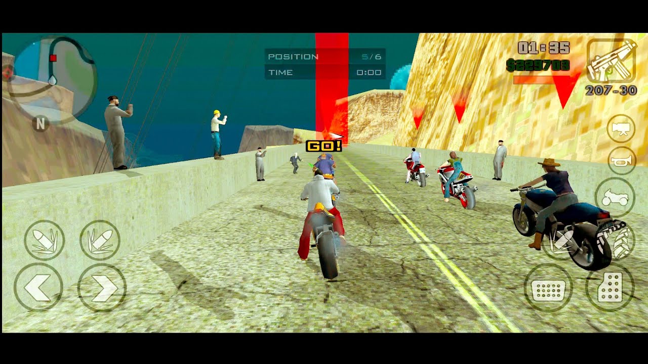 GTA SAN ANDREAS GAME MISSION COMPLETE BIKE RACE AGAIN YouTube