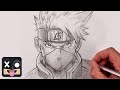 How to draw kakashi hatake  naruto sketch tutorial