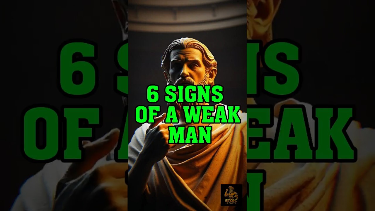 Outline Video 6 Signs Of A Weak Man. #stoicism #selfimprovement #stoicgrowth #personalgrowth
