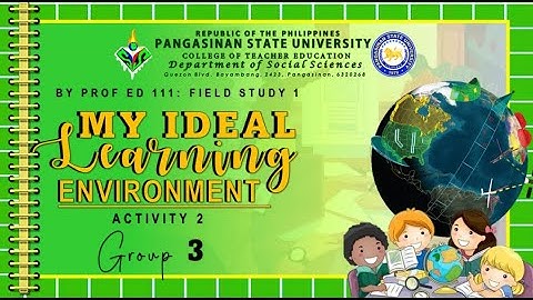 GROUP 3 GROUP PRESENTATION ON ACTIVITY 2 PPST DOMAIN 2 (LEARNING ENVIRONMENT)