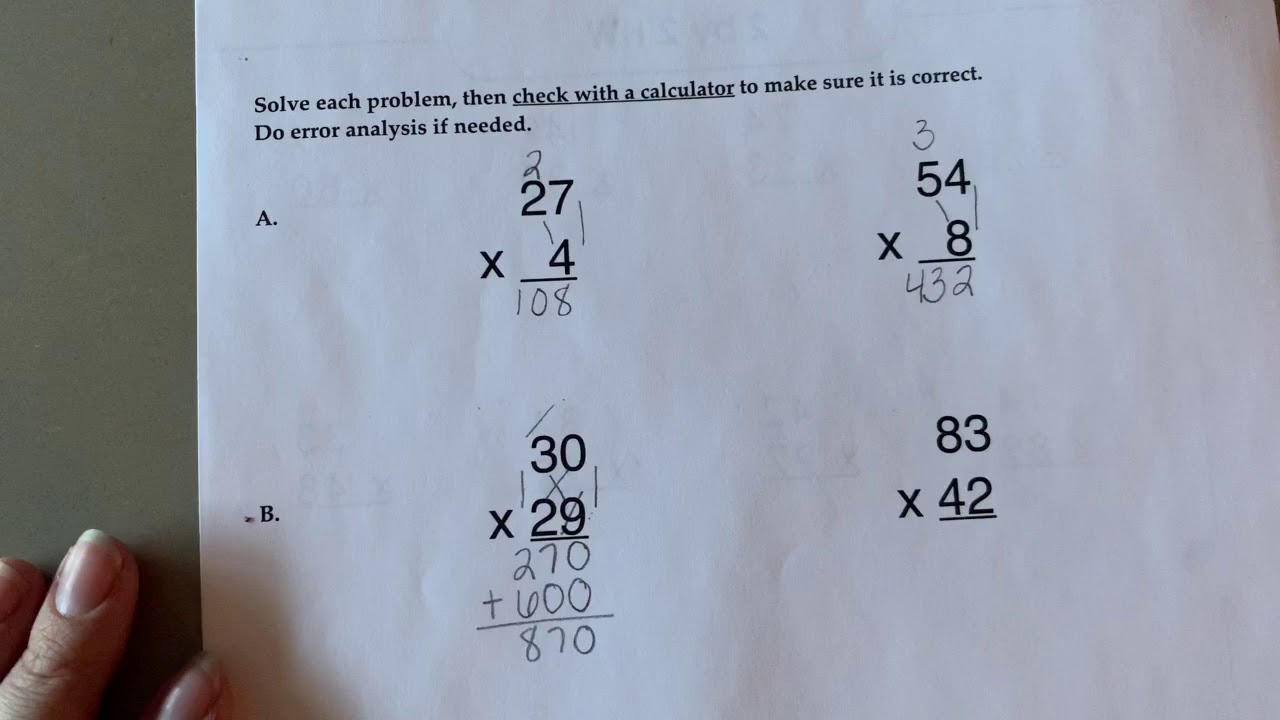 4.NBT.5 Practice Test - YouTube