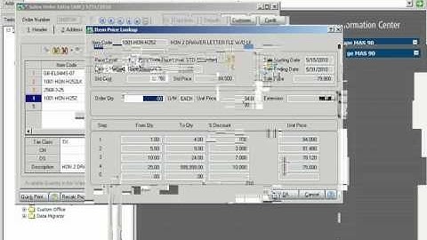 Sales Order Module for Sage MAS 90 and MAS 200 [Demo]