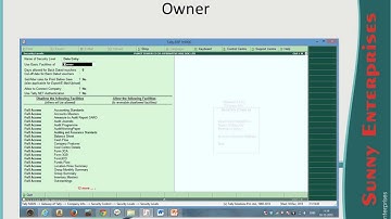 Tally Voucher Type Security