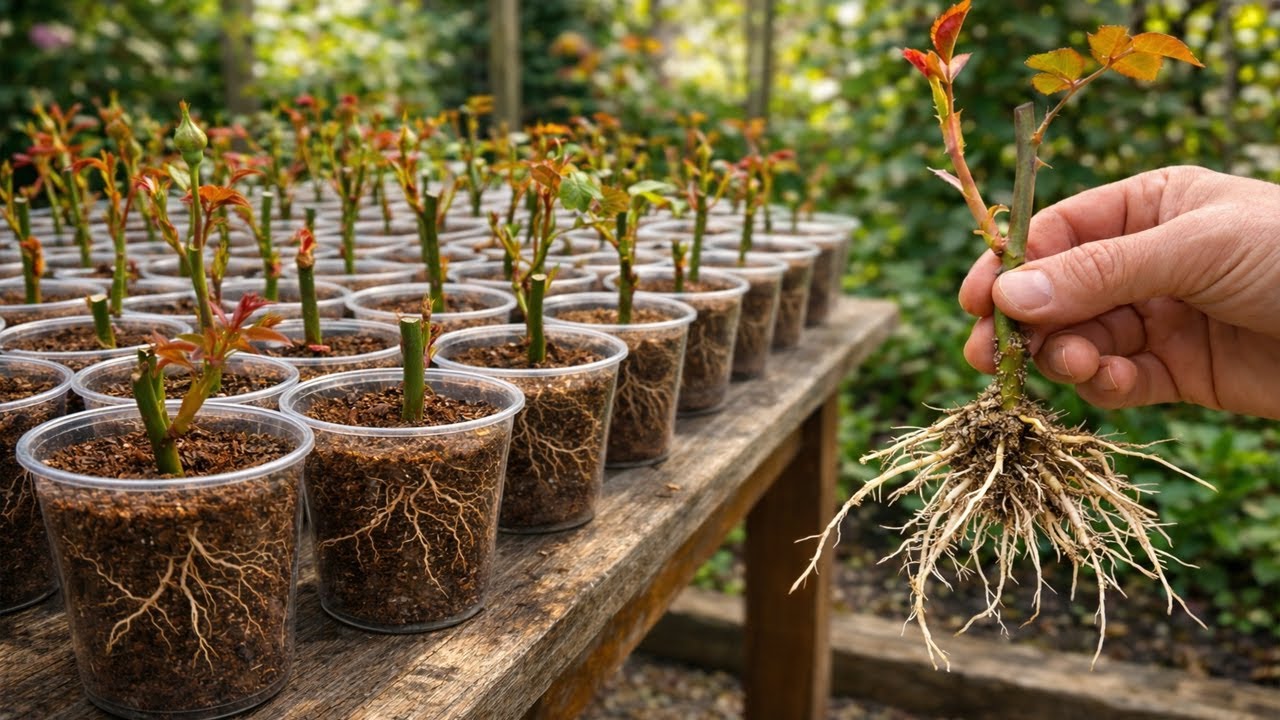 Новый способ размножения роз! Простой, быстрый и удивительно эффективный!