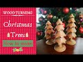 How to make wooden Christmas trees!!!Wood turning