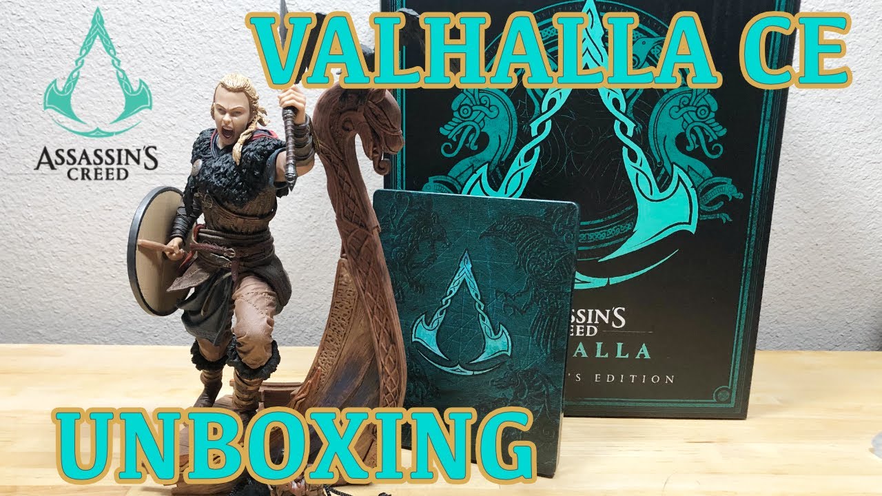 Assassin's Creed Valhalla Collector's Edition UNBOXING - Female Eivor Statue