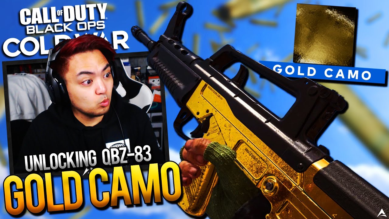 GOLD CAMO Unlocked! GOLD QBZ-83 Gameplay (BO Cold War)