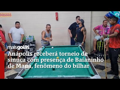 Anápolis receberá torneio de sinuca com presença de Baianinho de Mauá, fenômeno do bilhar