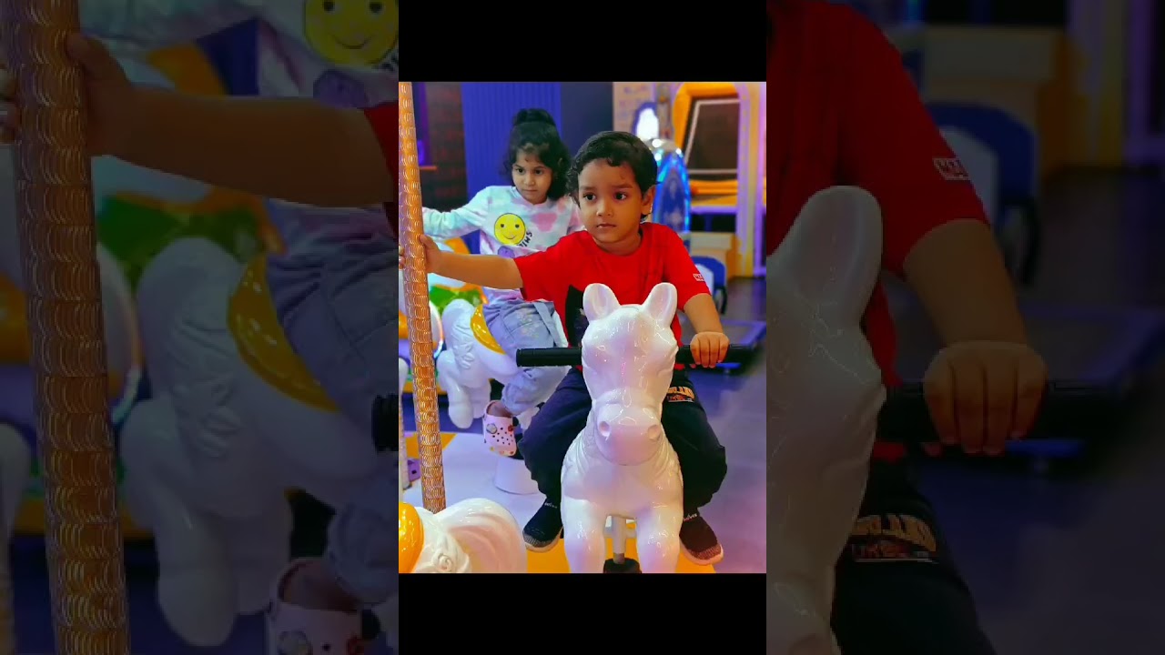 kids having fun at City square mall ## 