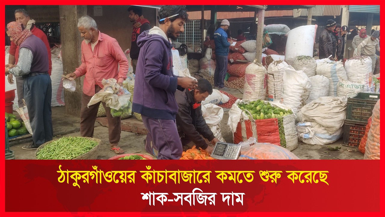 ঠাকুরগাঁওয়ের কাঁচাবাজারে কমতে শুরু করেছে শাক-সবজির দাম | RCTV NEWS