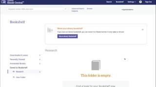 Ebrary to Ebook Central Bookshelf migration for NYU