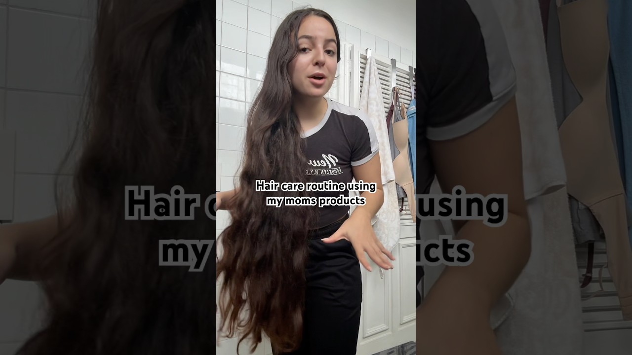 I followed my mom’s hair care routine 