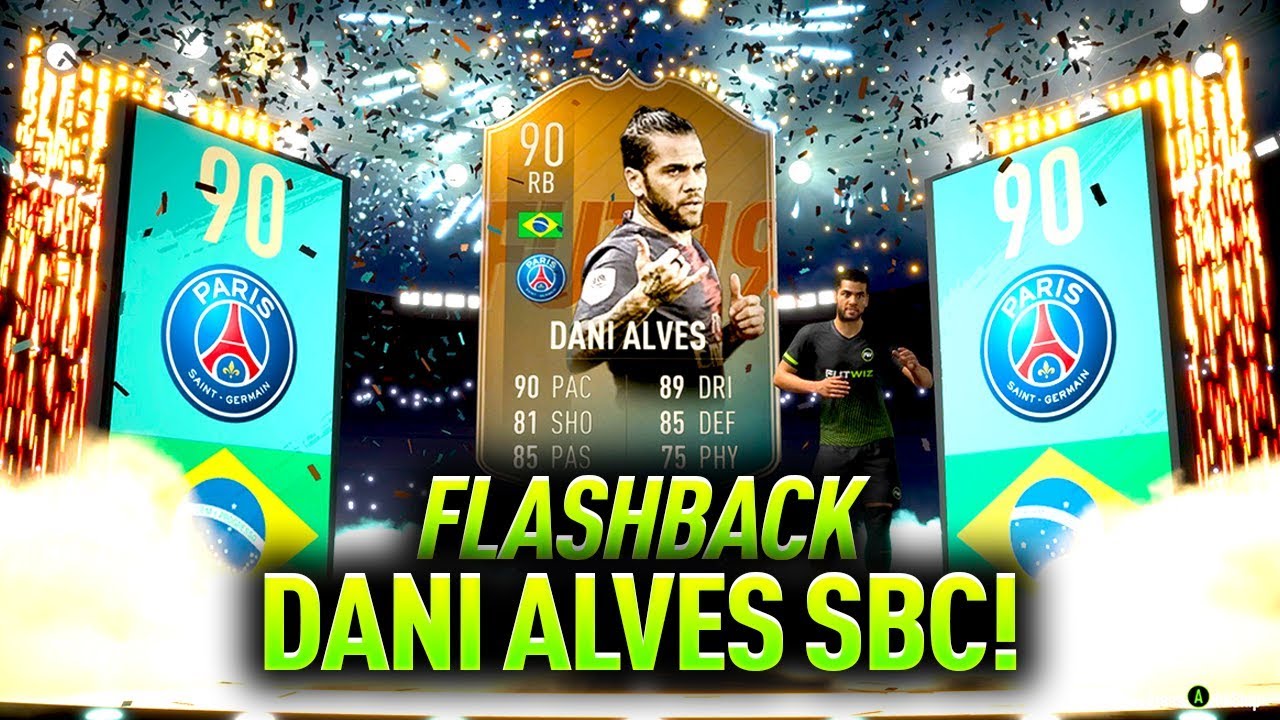 *NEW* FLASHBACK DANI ALVES SBC! 90 RATED! FIFA 19 (COMPLETED/EASY)
