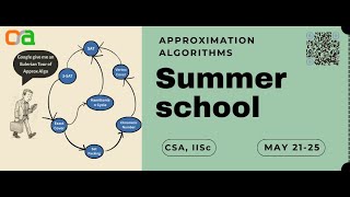 Summer School on Approximation Algorithms 2025 | 23rd May | Afternoon - Day 3