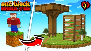 I Build AUTOMATIC FARMS In One Block HARDCORE!