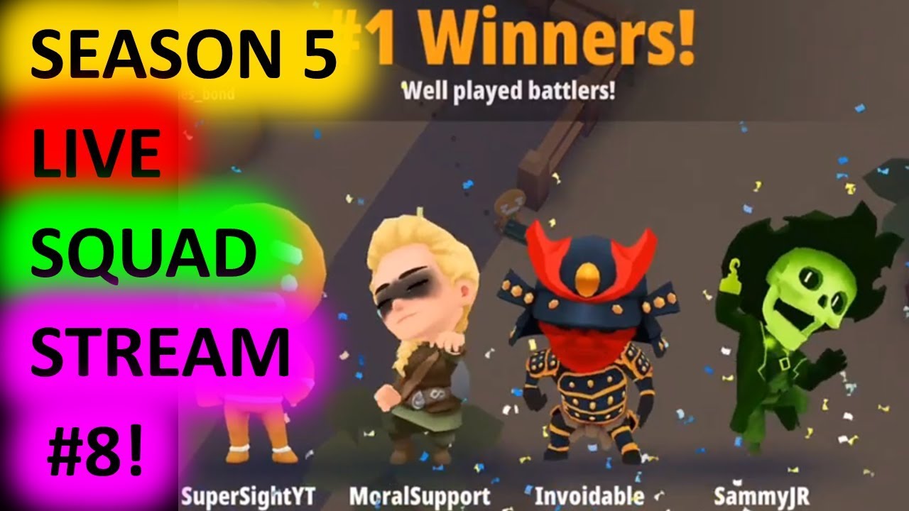 Battlelands Royale Season 5 Squads LIVE Gameplay #8! w/Invoid/SammyJR/SlashYT