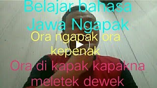 Virall !! Belajar bahasa Jawa Ngapak mudah dan cepat bisa