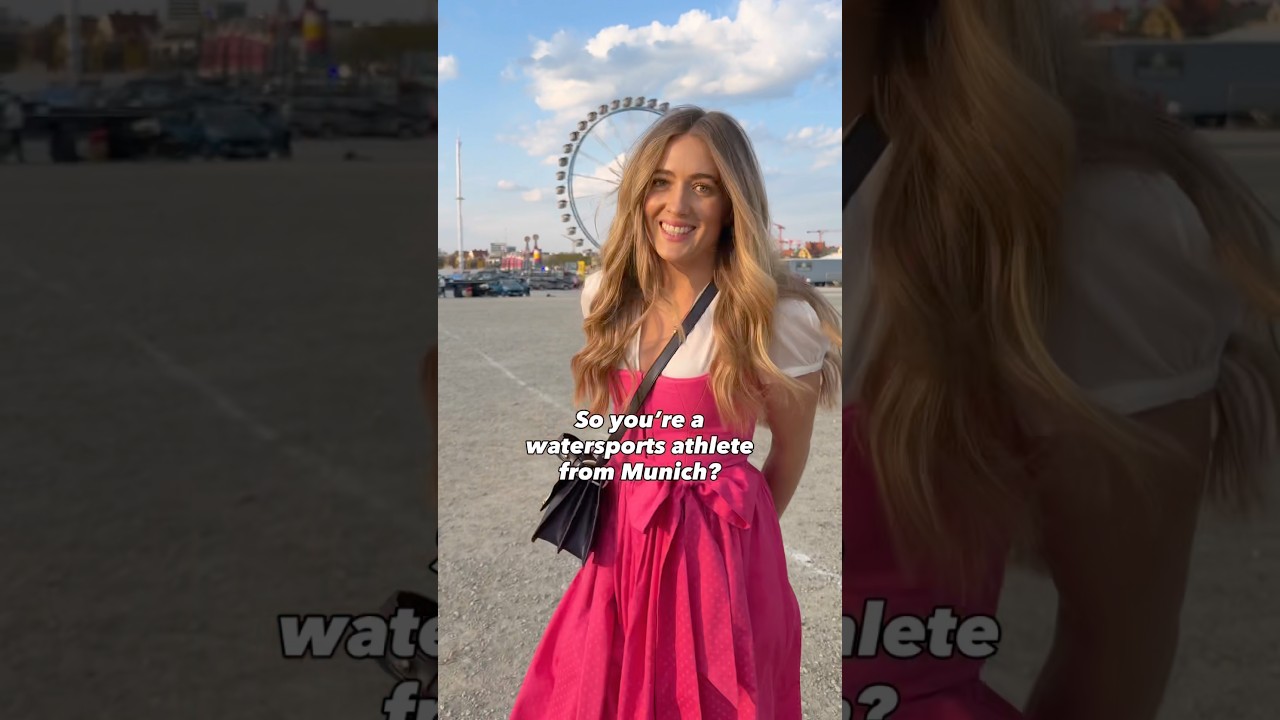 Wassersportlerin als Münchnerin?! #münchen #dirndl #watersports #sportsgirl #surfing #cool