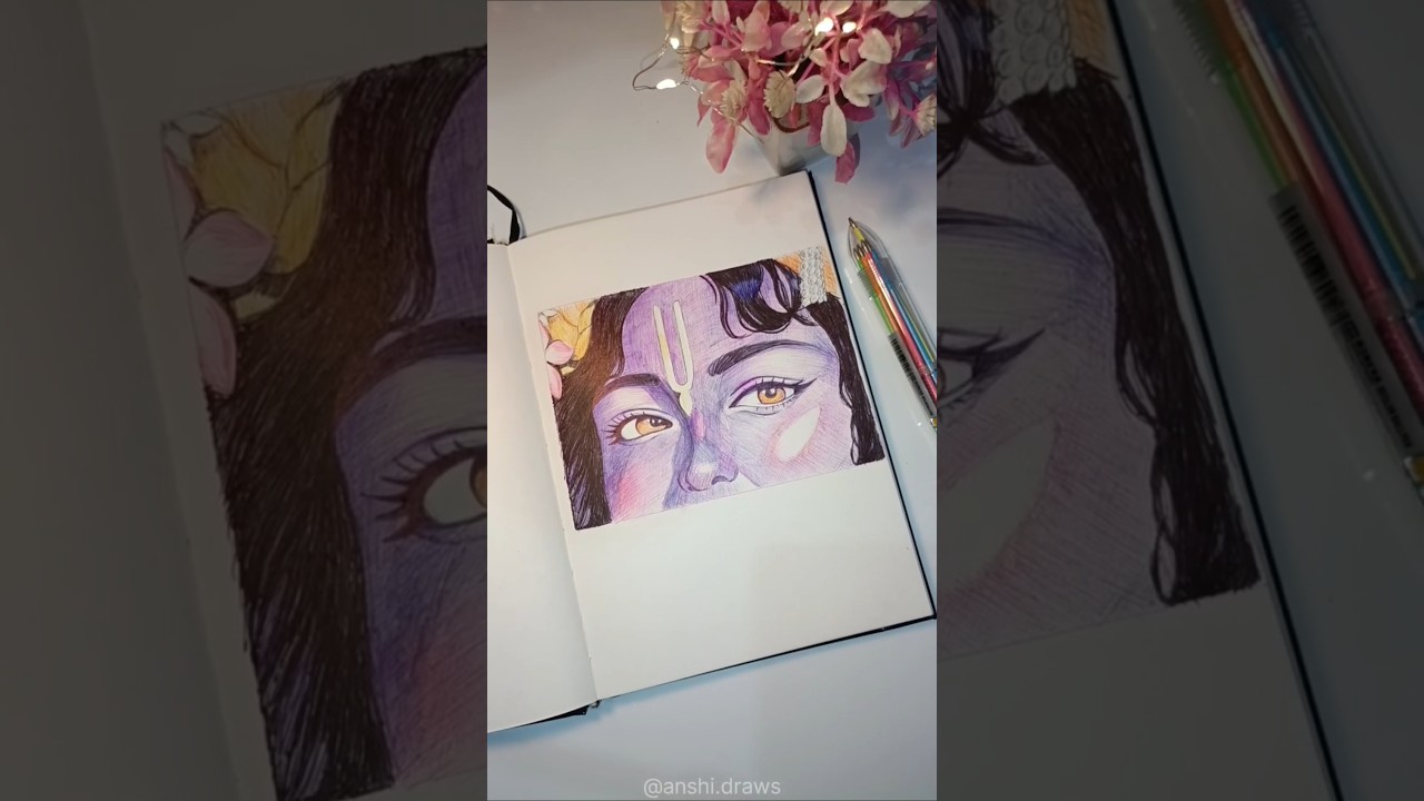 Multicolor pen unboxing and first sketch 👀😍 