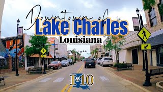 [4K] Lake Charles, Louisiana | Driving Tour - I 10 to Downtown of Lake Charles, 6/2024 🇺🇸 | 루이지아나,미국