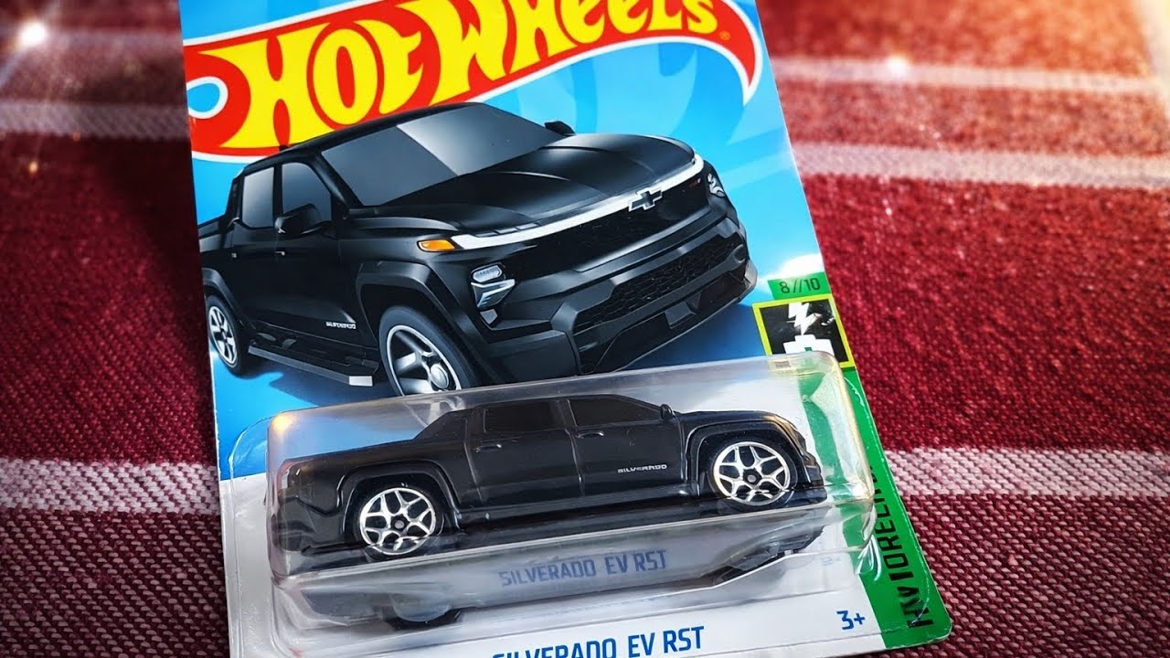 Hot Wheels Chevy Silverado EV RST (Black) - Black Beauty..!!