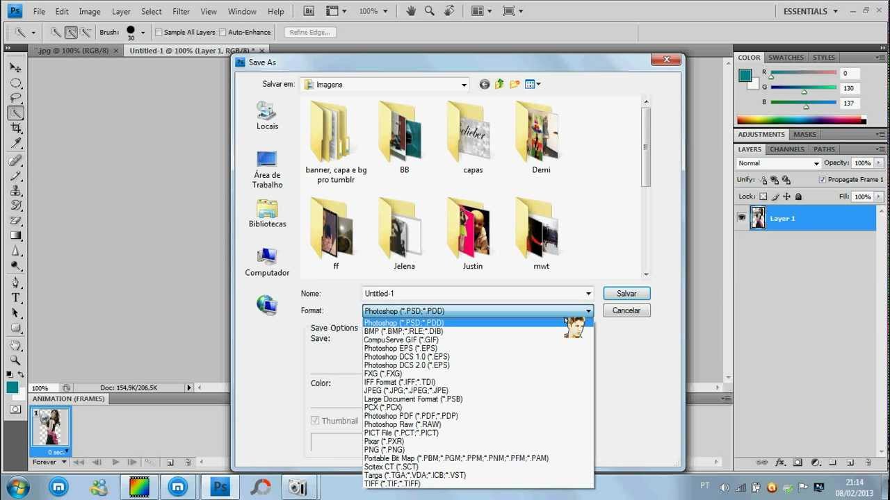 Como Colocar Imagem Transparente No Photoshop