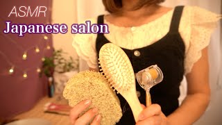 [ASMR SPA] Japanese Salon Scalp Massage 💆‍♀️Soft spoken (English sub) screenshot 4