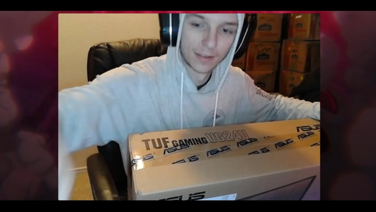 ASUS VG24V unboxing and mounting