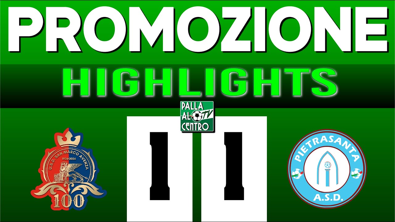 HIGHLIGHTS - San Marco Avenza vs Pietrasanta 1-1 del 11/1/2026