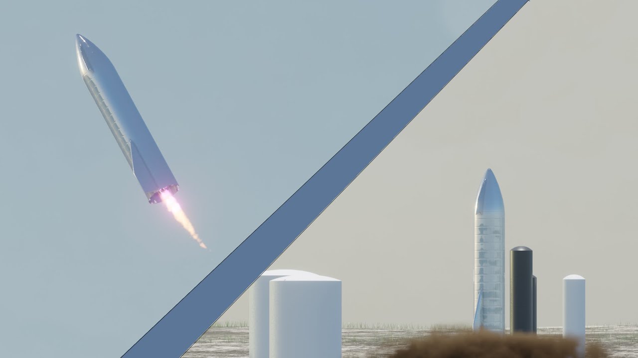 How spacex Starship sn8 hop could have looked like 😮💥 Animation blender/eevee (title changed)