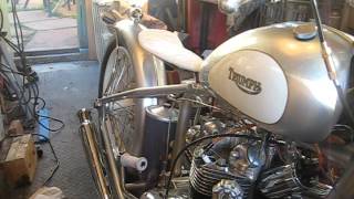 Triumph bobber first start