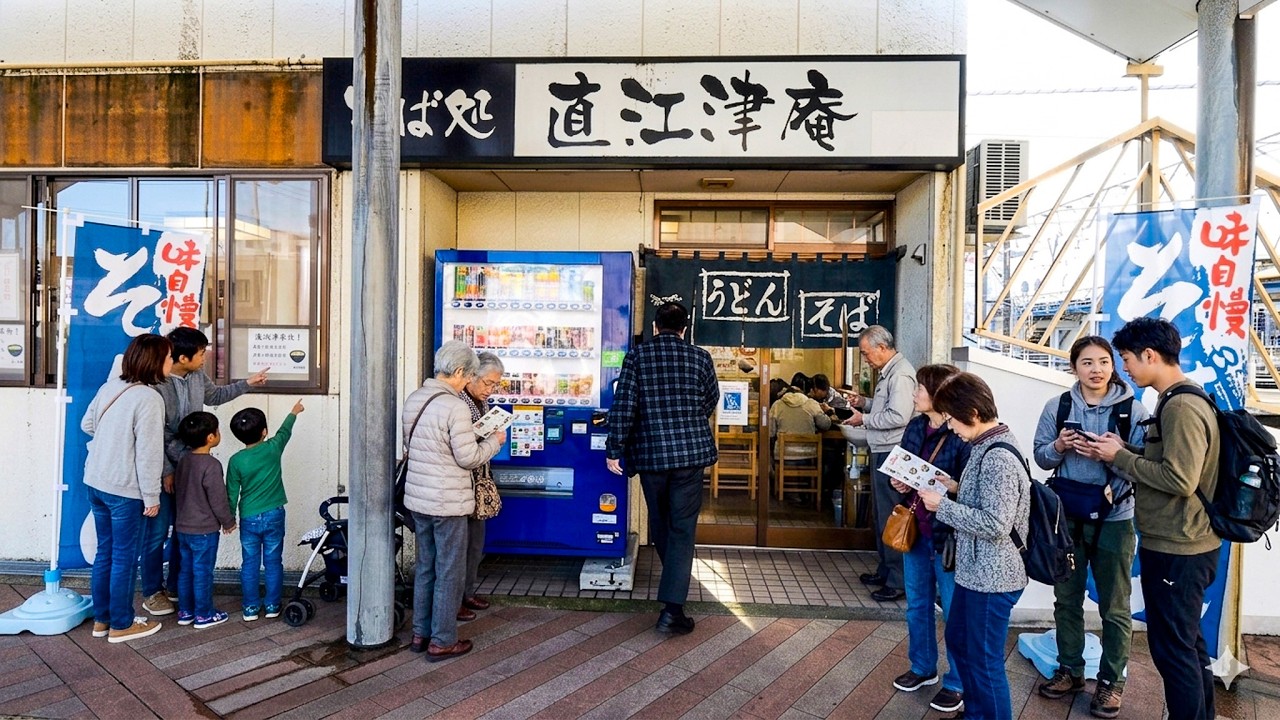 新潟)高速10秒提供!港町の働く男達を支える天ぷら駅そば屋の忙しすぎる1日