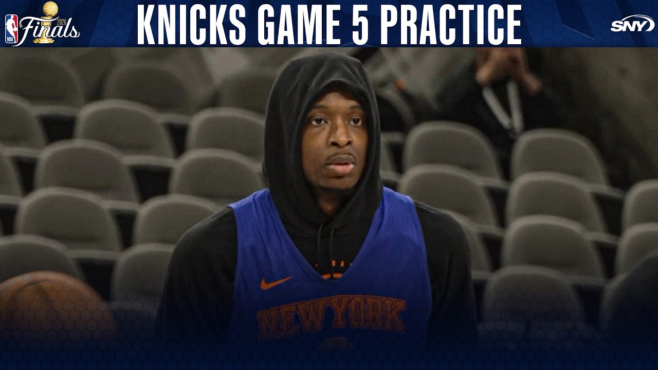Knicks practice ahead of Game 5 of the Finals in San Antonio