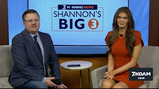 Shannon joined us this morning to share his big three stories of the week.