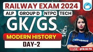 Railway GK/GS Class 2024 | Railway GK Modern History | RPF SI GK/GS Classes 2024| By Chhavi Mam