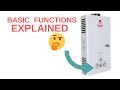 Basic control functions of tankless gas water heaters TCMT Vevor Marey