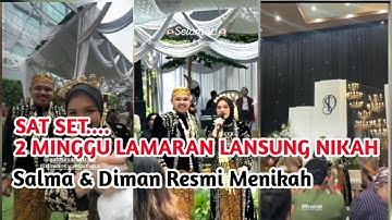 MENGEJUTKAN,Salma Salsabil Resmi Menikah Dengan Dimansyah Laitupa.#salmasalsabil