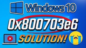 How to Fix Windows Update Error 0x800703e6 on Windows 10 [Tutorial] 2025