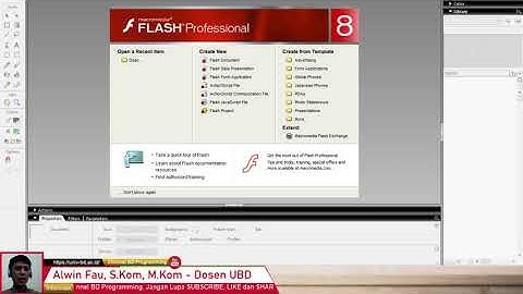 Cara Mudah Desain Objek dan Memberi Warna Pada Objek di Macromedia Flash 8