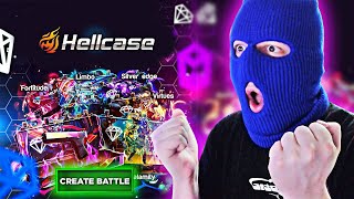 I WON EVERY CASE BATTLE ON HELLCASE (HELLCASE PROMO CODE)
