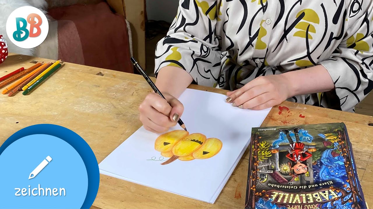 Kürbis zeichnen mit Lea Melcher & Jonas Hoppe | Fabelville: Klara und die Geisterbahn | Halloween