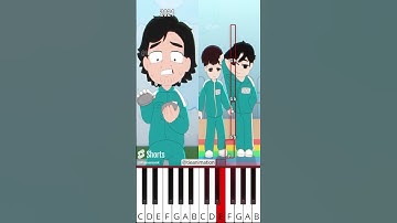 Squid Game Cookie | FASH Animation (@tieanimation) - Octave Piano Tutorial