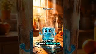 The scared Ice cube #ice #melting #hot #animated #pixarstyle