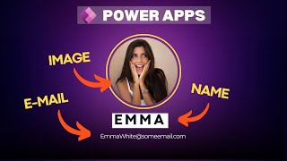 Display user IMAGE, NAME and E-MAIL in Power Apps