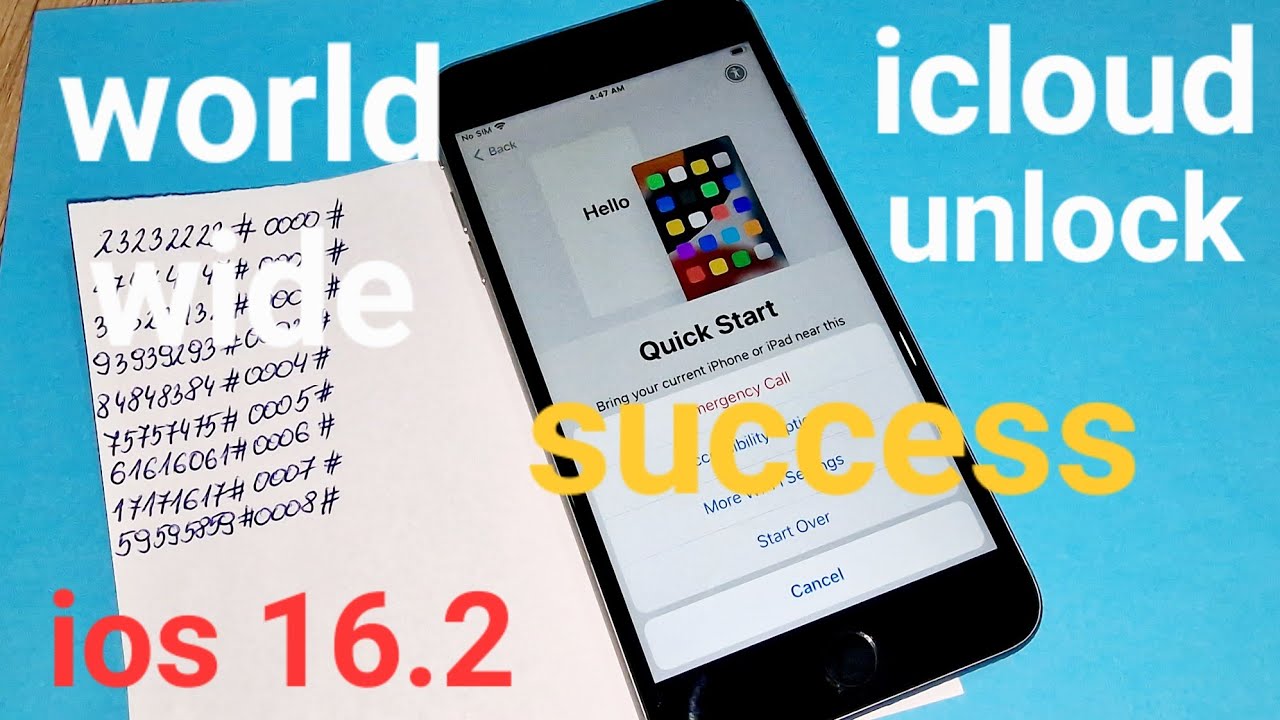 iOS 16.2 iCloud Unlock iPhone 6s Plus New Unlock Success World Wide