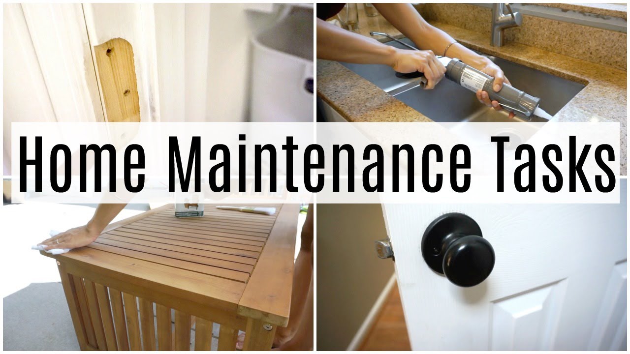 Home Maintenance Tasks: Small household jobs